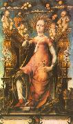 MICHELE PANNONIO Ceres Enthroned oil painting on canvas